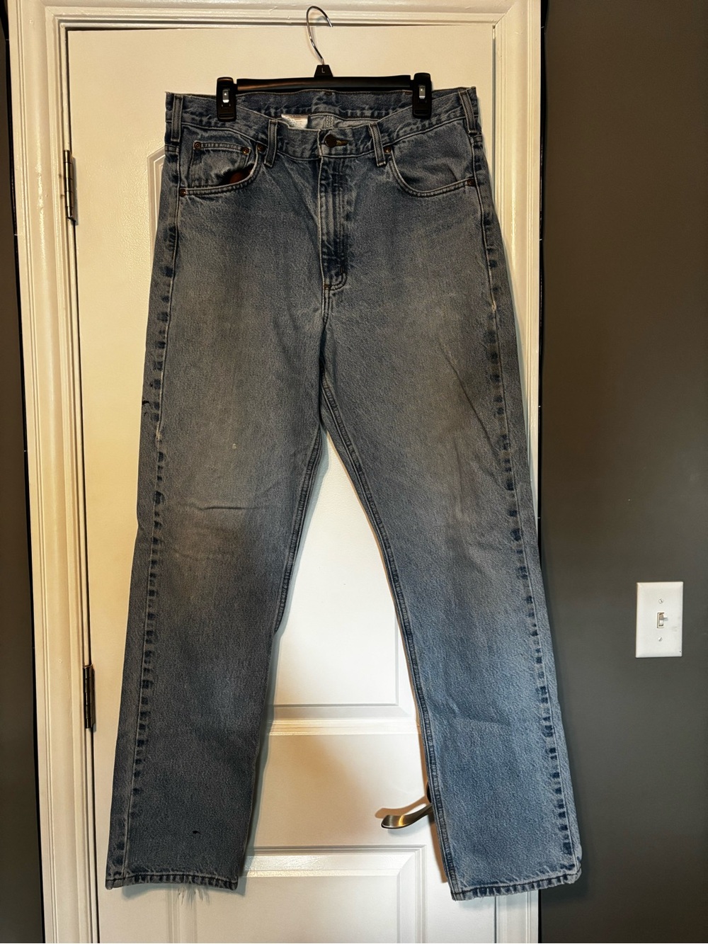 Carhartt Men's Blue Straight-Leg Jeans size 36x34